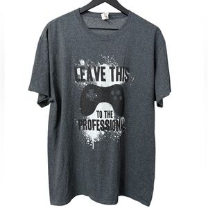 Fruit of the Loom Men’s T-Shirt Gray/Black Comfort Video Game Tee Size L…